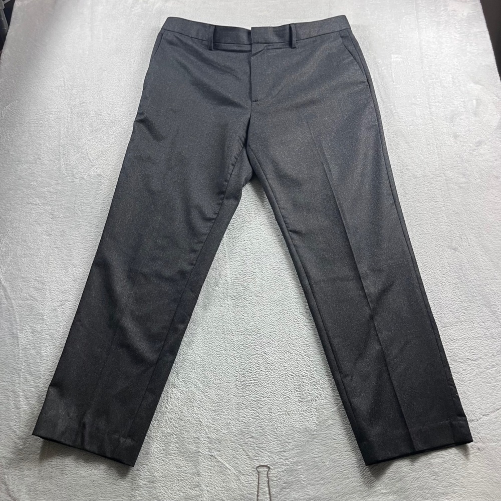 Banana Republic Vitale Barberis‎ Canonico Wool Flannel Tapered Pants Grey 36x30